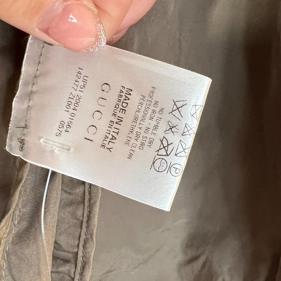 Gucci Vintage Jacket Cotton Buckle New Old Stock - Picture 10 of 16